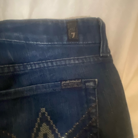 7 for all mankind_Seven’s_ Bermuda Jean Shorts_32_ Womens - Picture 6 of 8